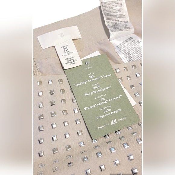 🟡 New H&M Straight-Cut Mini Skirt Size 8 (Medium) - Picture 5 of 8